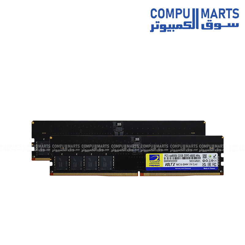 32GB (2×16GB) DDR5 desktop memory kit with 6000MHz speed CL36 and 288-Pin DIMM form factor