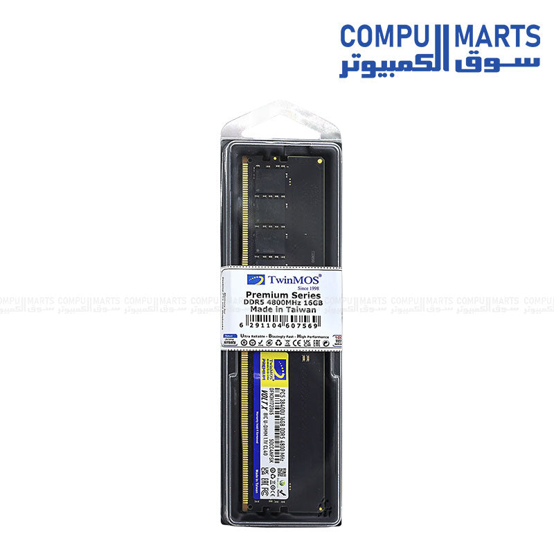 DDR5 6000MT/s TwinMOS VOLTX memory featuring CL36-38-38-125 timings and 1.25V XMP and EXPO profile support