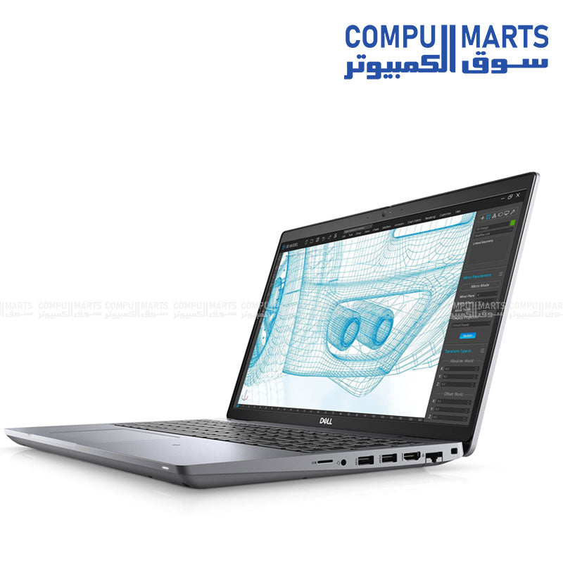 Used Dell Precision 3561 laptop with Intel Core i5-11500H, 16GB RAM, 256GB SSD, NVIDIA Quadro T600 4GB, 15.6" FHD, Windows 11 Pro