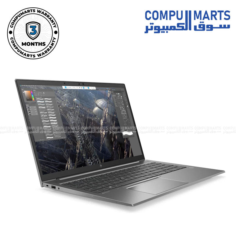 Used HP ZBook Firefly 15 G7 laptop with i7-10510U, 16GB RAM, 512GB SSD, Quadro P520 4GB, 15.6-inch FHD IPS display