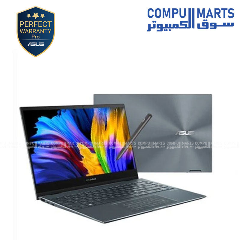 ASUS ZenBook Flip 13 UX363EA-OLED007W i7-1165G7-16GB-SSD 1TB-Intel Iris Xe Graphics-13.3 FHD OLED Touch-Win11-Pine Grey