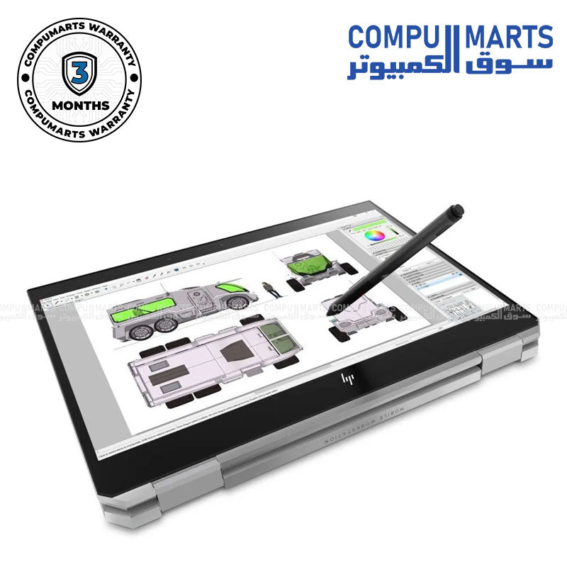 Used HP ZBook Studio X360 G5 Mobile Workstation with Intel Xeon E-2186M- 16GB RAM- 512GB SSD- NVIDIA Quadro P1000 4GB- and 15.6-inch FHD touchscreen - powerful convertible laptop in Egypt