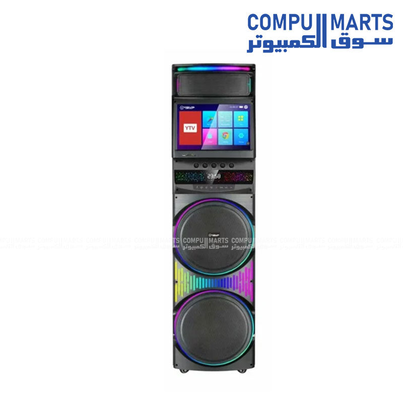 VOVO 15.4-Inch Android 12 Touchscreen Party Speaker