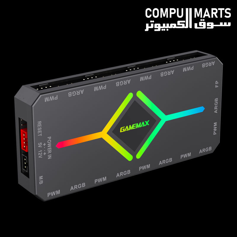 GAMEMAX V4.0 ARGB hub with magnetic installation design