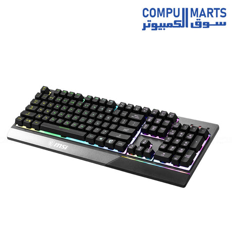 MSI Vigor GK30 RGB Gaming Keyboard with Mechanical-Like Switches and Water Resistance – Ideal for Gaming Setups in Egypt