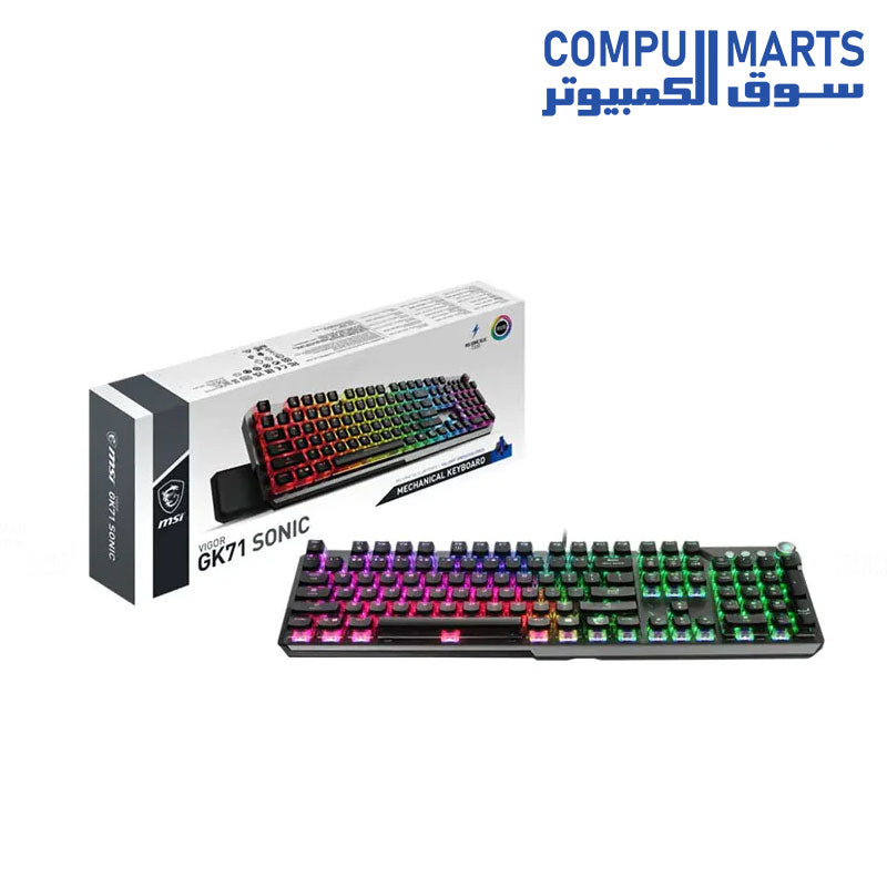 VIGOR GK71 Sonic mechanical gaming keyboard with Blue Switches-RGB lighting