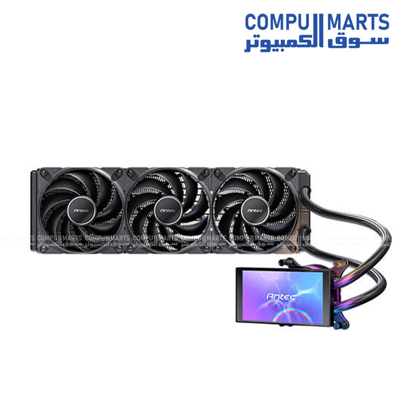 Antec VORTEX VIEW 360 ARGB liquid CPU cooler 360mm radiator LCD display high performance AIO cooling