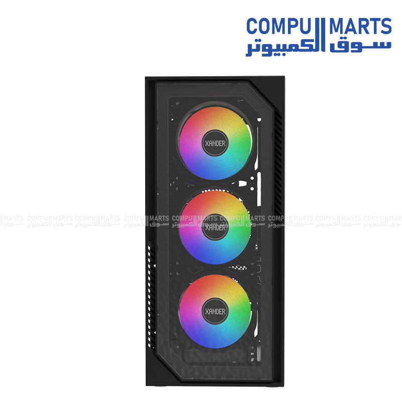 Velox II Mesh Black PC case Velox II Mesh Black PC case supporting E-ATX ATX M-ATX ITX motherboard compatibility for PC case Egypt availability through Compumarts