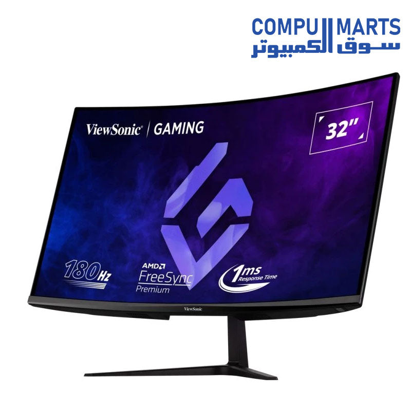 ViewSonic VX3218C-2K 32 inch display showcasing 2560 x 1440 resolution for Egyptian buyers at Compumarts.