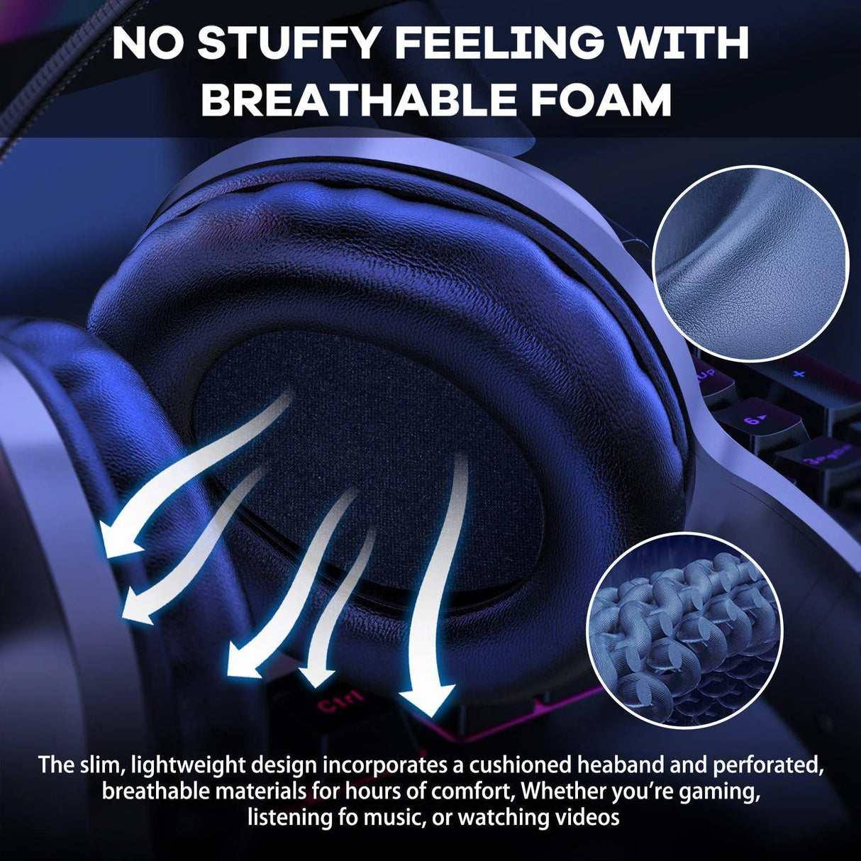 Onikuma X7 PRO Wired Gaming Headset RGB Light Noise-canceling Headphone With Microphone for PS4 / PC/ XboxOne