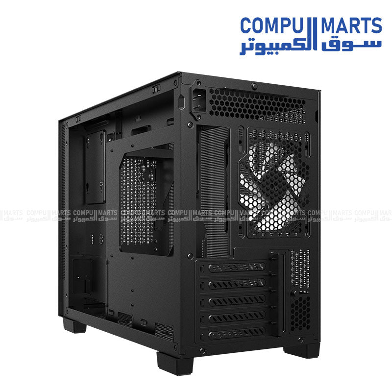 XPG Valor Mesh Nano Micro-ATX gaming case with mesh front panel and ARGB fan for high airflow cooling