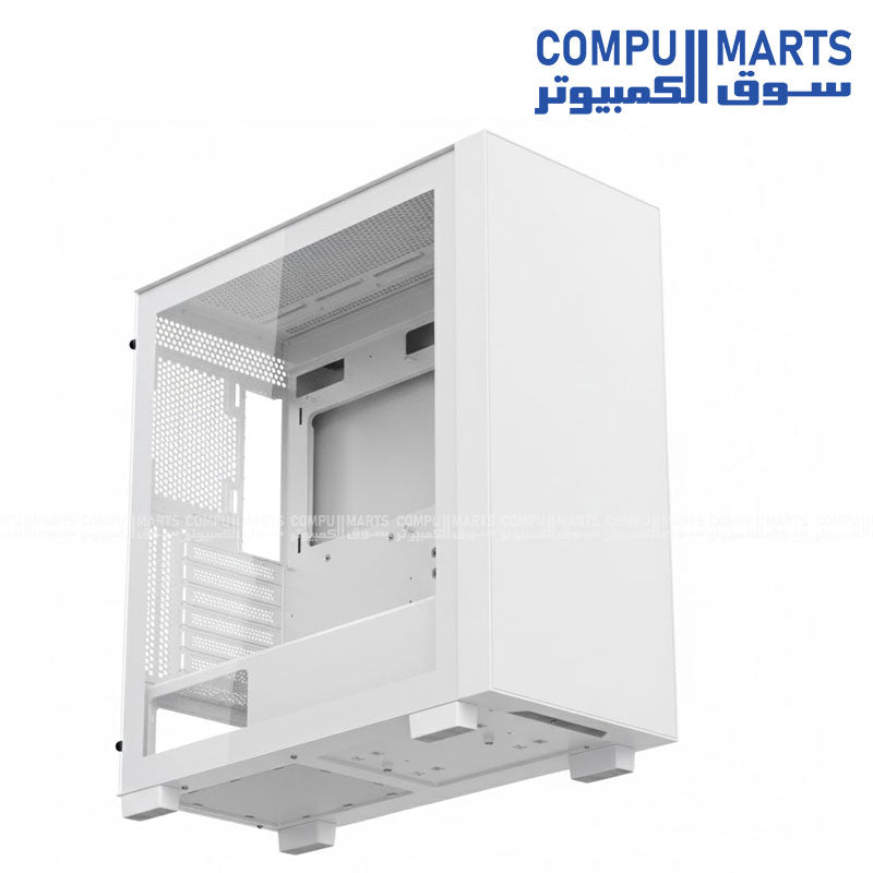 Xander Velox Max Black White Gaming Case with 4 ARGB Fans and 700W PSU