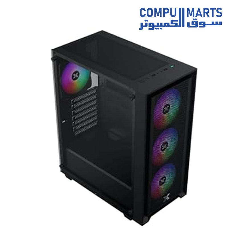 Side view of the Xigmatek Amun 3F Micro Tower Case available at Compumarts Egypt.