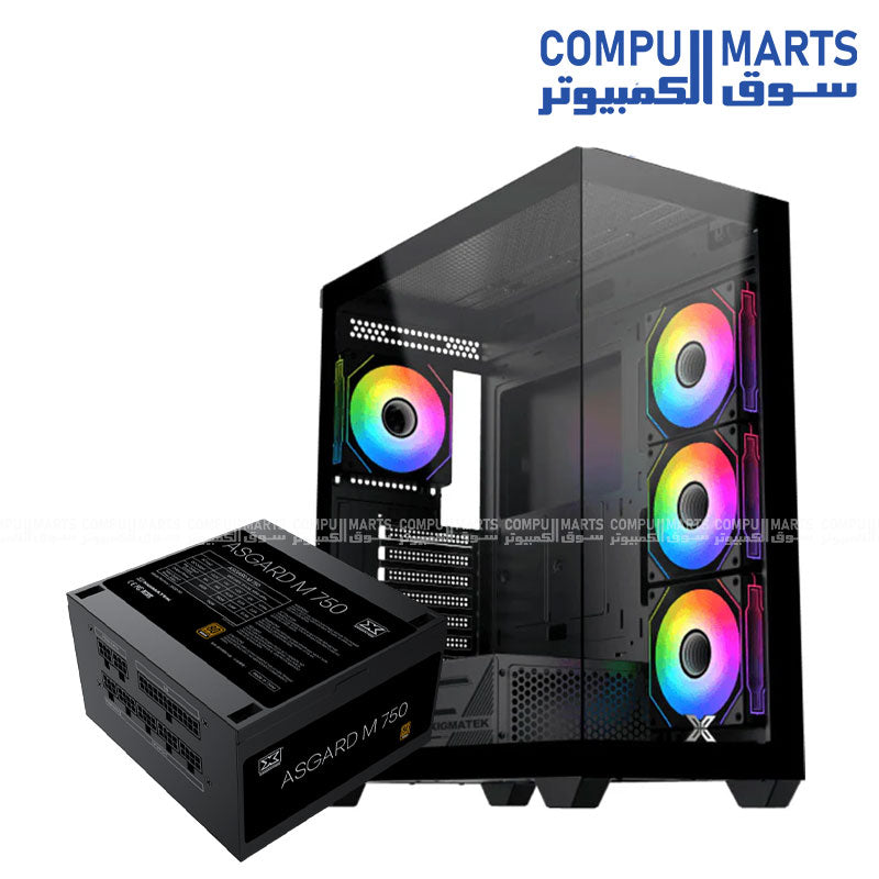 Xigmatek Blast 4 FAN ARGB Radiator Support 360 + X-Power 80 Plus White Super Tower Case