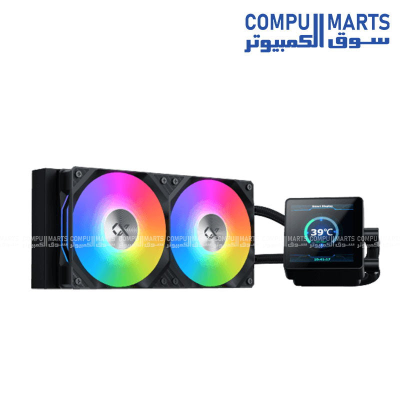 Xigmatek Connect 240 ARGB AIO liquid CPU cooler with 240mm radiator and RGB fans for high performance cooling