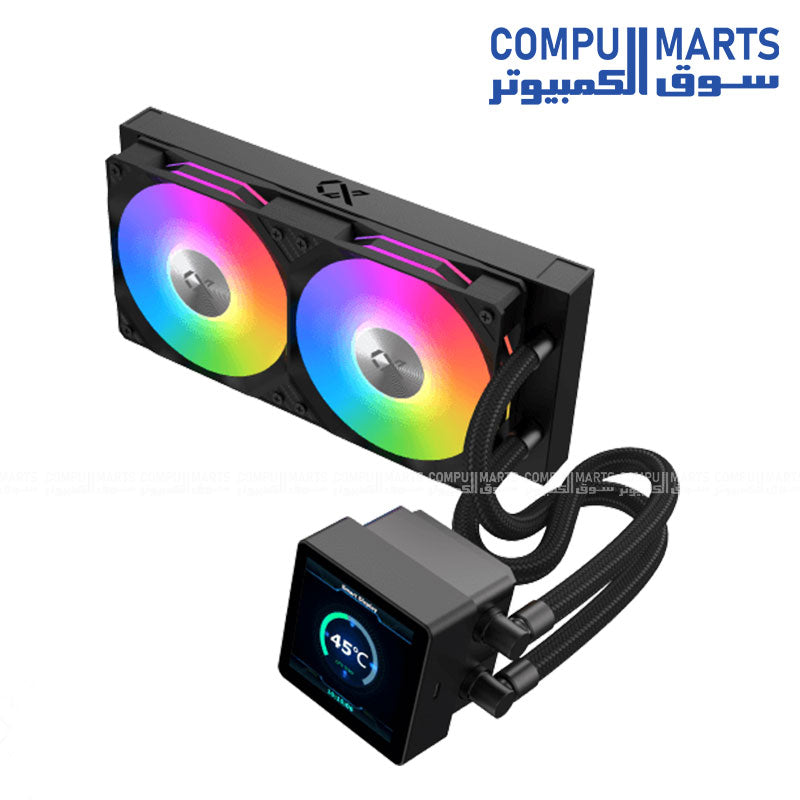 Xigmatek Connect 240 ARGB AIO liquid CPU cooler with 240mm radiator and RGB fans for high performance cooling