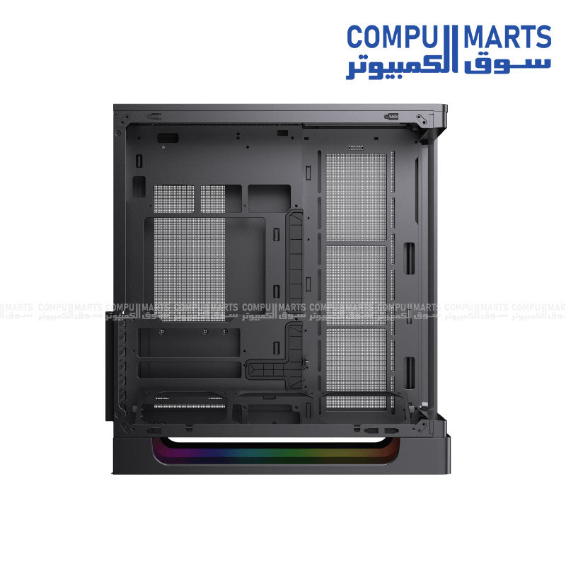 Xigmatek Heaven Mid Tower Case 8 ARGB PWM Fans E-ATX BTF Support Curved Glass (White / Black)