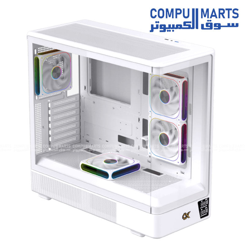 Moon DGT – PC Case – Xigmatek – E-ATX High Airflow Case 420mm GPU Support 360 Radiator