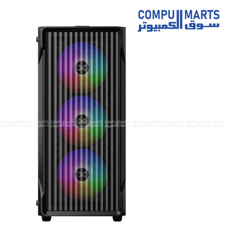 Xigmatek Sky II Wave FRGB mid tower case with Litepower II i550 450W power supply black color