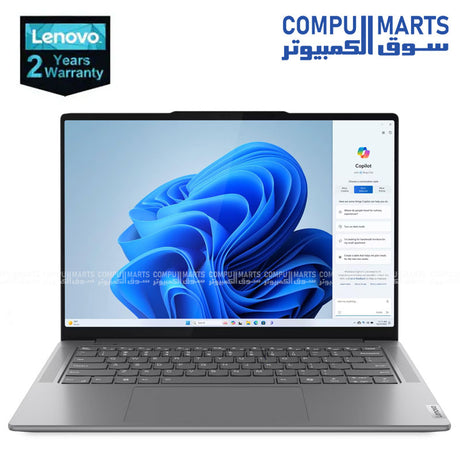 Lenovo Yoga Pro 7 14IMH9 AI Laptop โ Ultra 7 155H โ RTX 4050 โ 16GB RAM โ 1TB SSD โ 14.5-inch 2.8K OLED โ Luna Grey
