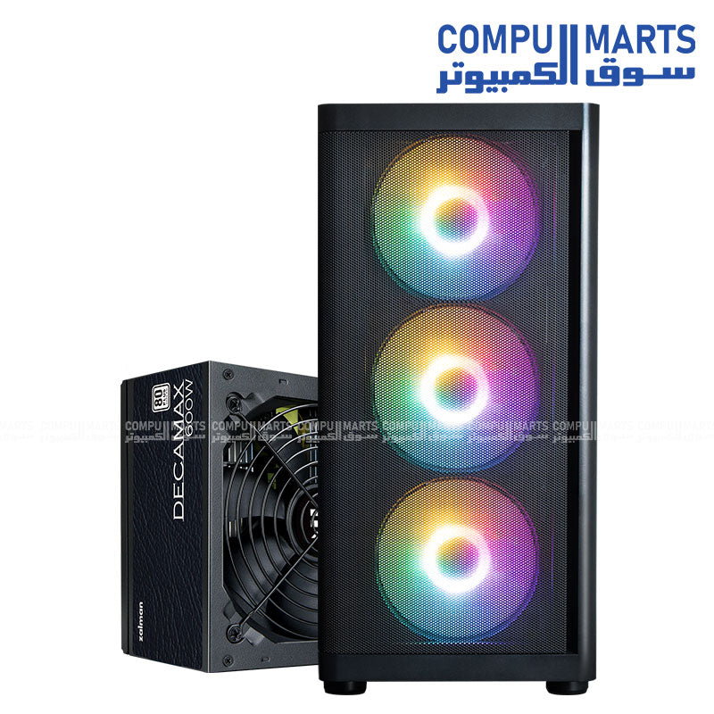 ZALMAN M4 SE + 600W PSU Bundle High Airflow Gaming PC Case