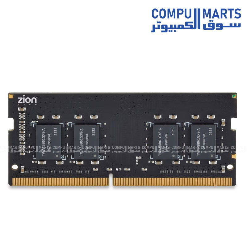 ZION 8GB DDR4 3200MHz SODIMM Laptop RAM – 260 Pin CL22 – 1.2V Memory Module