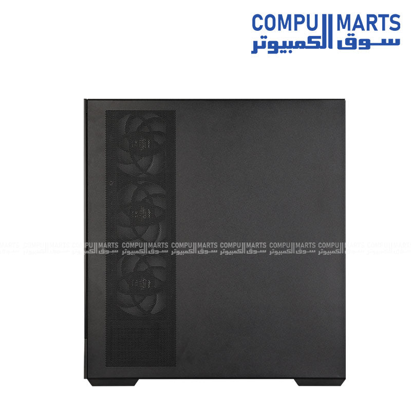 Zalman P40 DS BLACK side panel tempered glass airflow design 3x120mm fans USB Type-C front I O ports Egypt