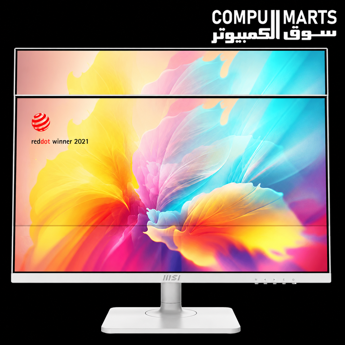 MSI MD2412P monitor with 100Hz Full HD display, EyesErgo technology, Less Blue Light PRO, Eye-Q Check, built-in speakers, and HDMI connectivity from Compumarts