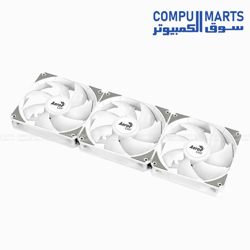 Link 3-Pack – 120mm PWM ARGB Cooling Fans – Black / White – Hydraulic Bearing – 42.6 CFM