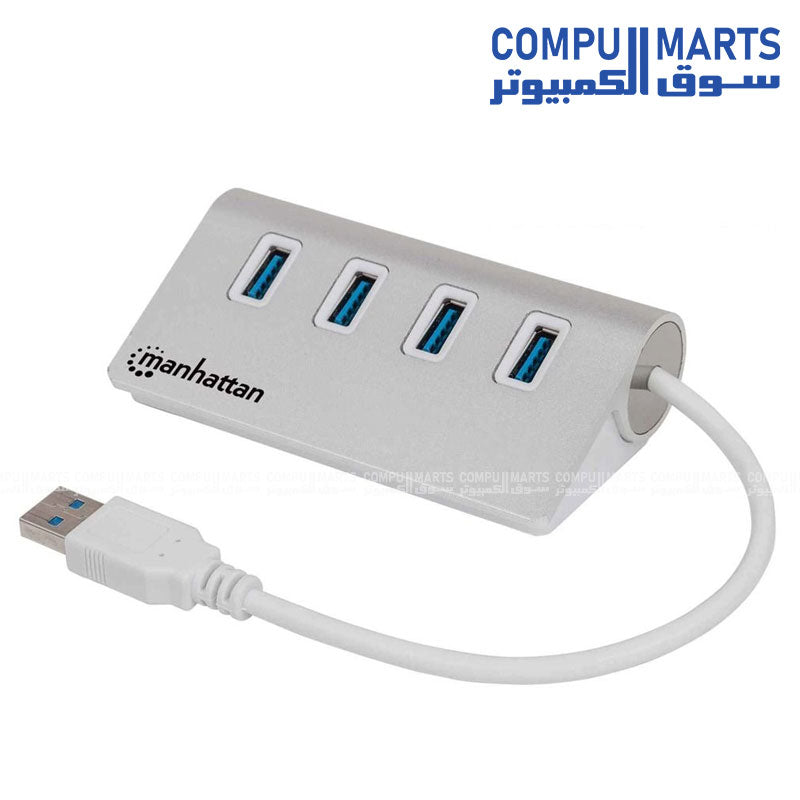 Aluminum USB 3.0 Hub – 4 Ports High-Speed Splitter for Laptop and PC – Egypt