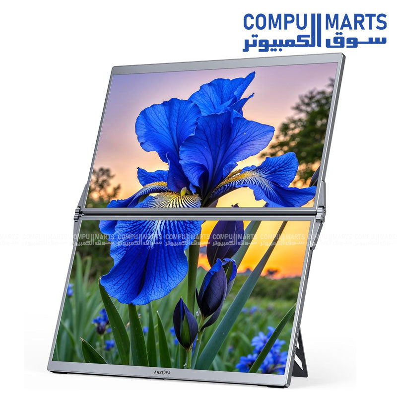 E1 Dual Screen – Portable Monitor – Arzopa – 15.6 inch IPS FHD USB-C HDR Dual Display