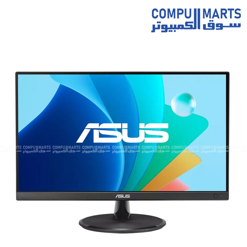 ASUS VP227HF 100Hz gaming monitor with 21.45 inch Full HD display, 1920 x 1080 resolution, 1ms MPRT response time, Adaptive-Sync support, and frameless VA panel available in Egypt