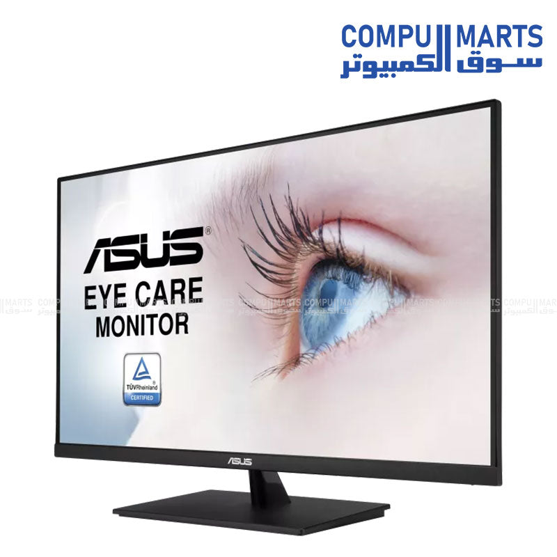 31.5 inch ASUS IPS monitor with 3840x2160 resolution, 100 percent sRGB color space, DisplayPort 1.2, HDMI 2.0, and VESA wall mounting support for office and entertainment use