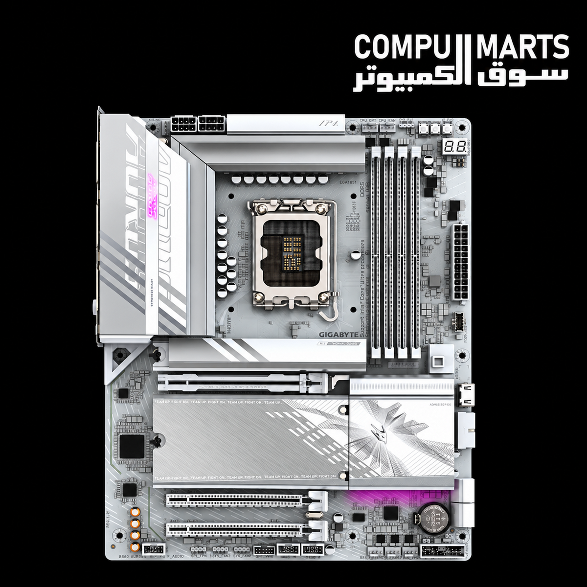 GIGABYTE B860 AORUS ELITE WIFI7 ICE motherboard with Intel B860 chipset