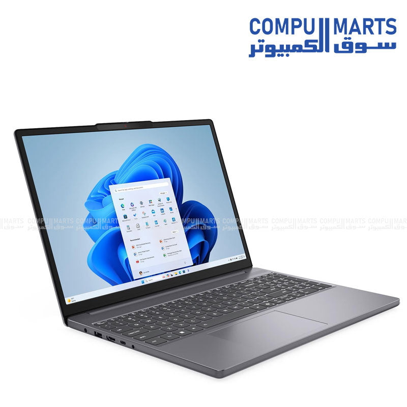 Lenovo IdeaPad Slim 3 15IRH10 Luna Grey laptop with 15.3 inch WUXGA IPS display and slim design