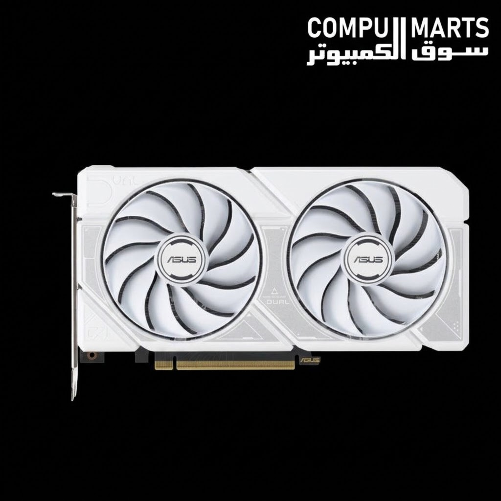 Side profile of the ASUS Dual GeForce RTX 5060 Ti 8GB GDDR7 OC Edition 007 First Light Bundle from Compumarts.