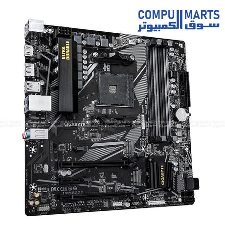 GIGABYTE B550M DS3H R2 – Micro‑ATX DDR4 Motherboard – Dual NVMe M.2 – PCIe 4.0 x16 – Gigabit LAN – AM4 Ryzen Compatible