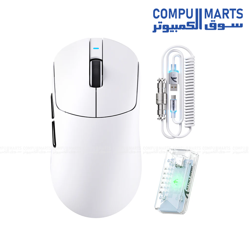 ATTACK SHARK X8PRO ultra-light wireless gaming mouse with PAW3395PRO sensor, 40000 DPI, and Tri-Mode connectivity in Egypt