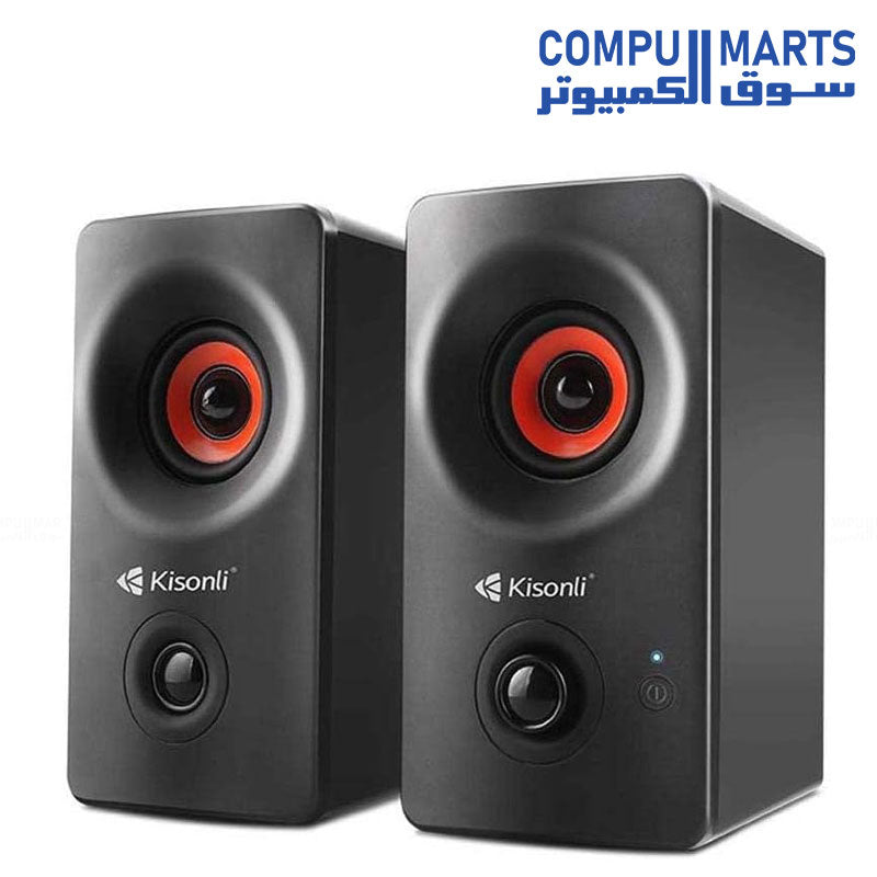 Kisonli AC-9002BT Bluetooth Speaker – Wireless Stereo Sound with LED Light