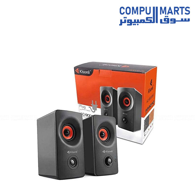 Kisonli AC-9002BT Bluetooth Speaker – Wireless Stereo Sound with LED Light