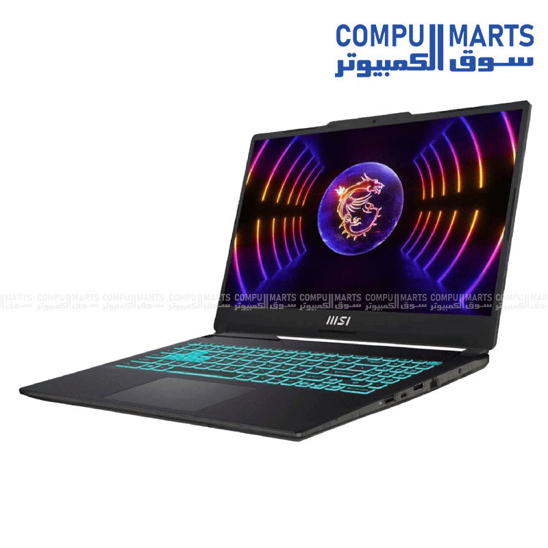 MSI Cyborg 15 A13UDX gaming laptop – Intel i7-13620H, RTX 3050 6 GB, 16 GB DDR5, 512 GB Gen4 SSD, 15.6″ FHD 144 Hz, Translucent Black