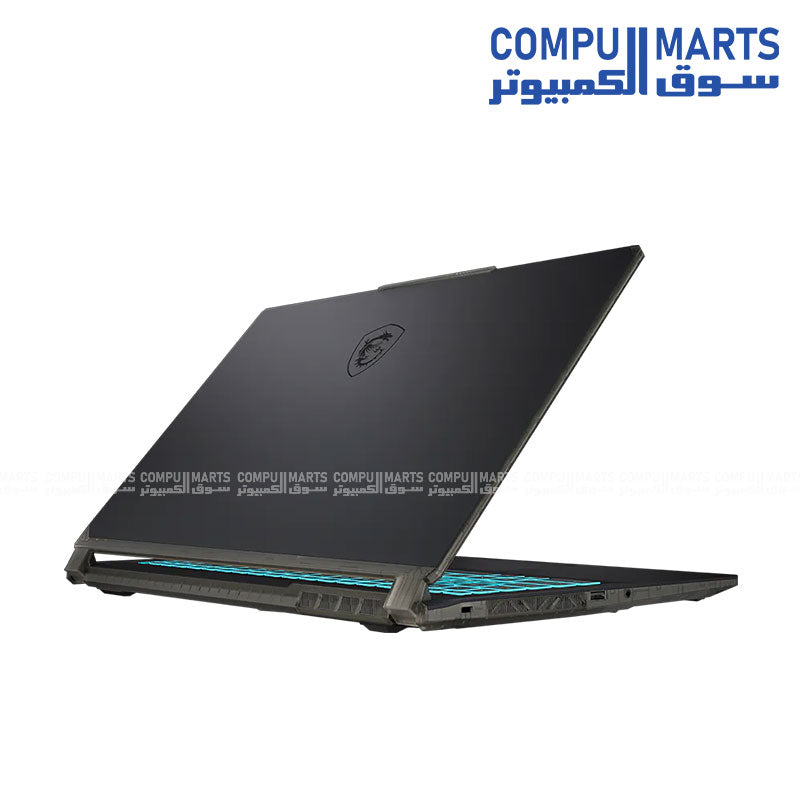 MSI Cyborg 15 A2RVE gaming laptop with RTX 4050 graphics and Intel Core 7 240H processor translucent black design