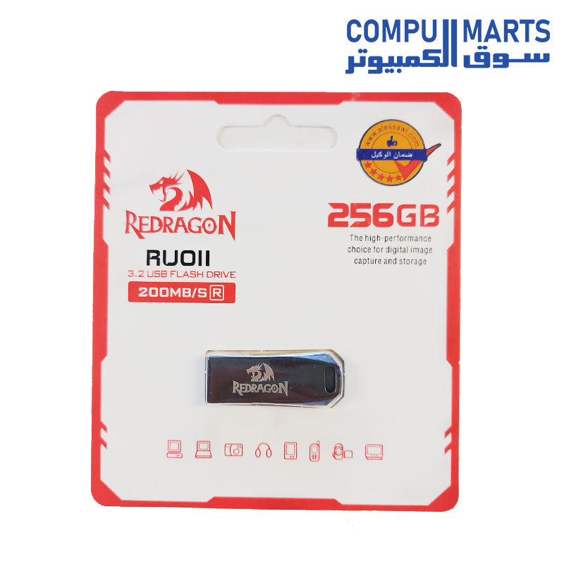 RU011-REDRAGON-FLASH DRIVE-256G-3.2 USB