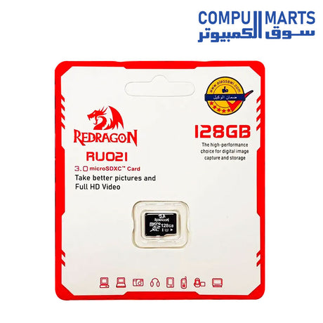 RU021-MEMORY CARD-REDRAGON-128G-MICRO SDXC
