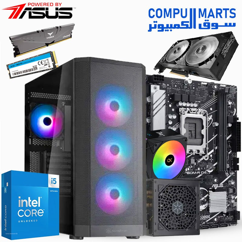 POWERED BY ASUS - PRIME BUNDLE - RTX 5070 - i5-14600KF - 16GB - 1TB - FARA 514X - 750W - AK4