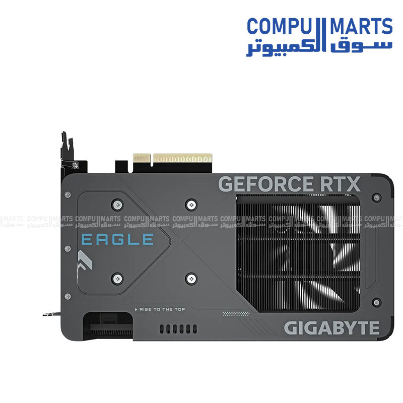 Reinforced-metal-backplate-on-GIGABYTE-RTX 5060-Ti-EAGLE-OC-graphics-card