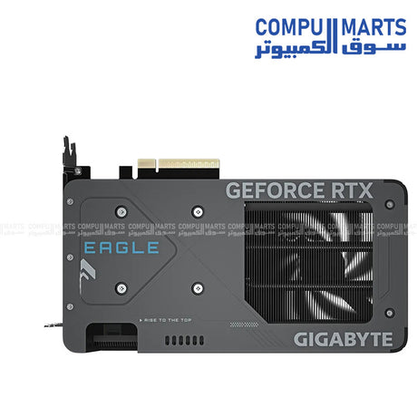 Reinforced-metal-backplate-on-GIGABYTE-RTX 5060-Ti-EAGLE-OC-graphics-card