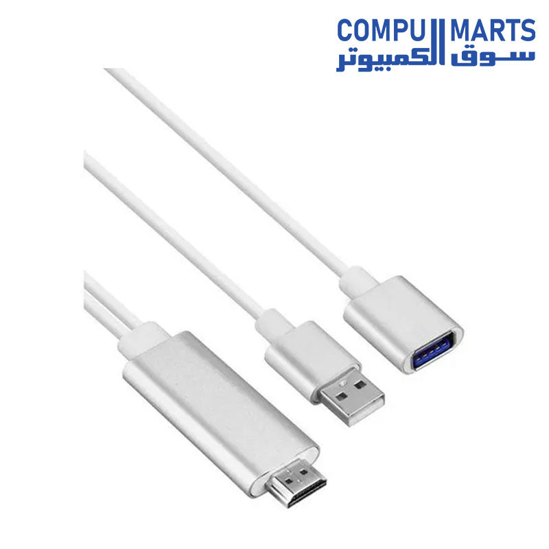 Ot-7562-Usb-3.0-To-Hdmi-Hdtv-Cable-1000mm