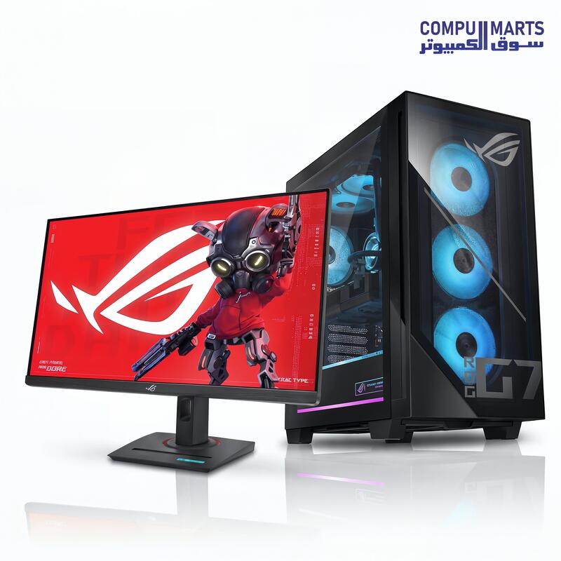 جهاز الألعاب المكتبي ASUS ROG G700 (2025) - Core Ultra 7 265F | RTX 5070 | ذاكرة DDR5 سعة 16 جيجابايت | قرص SSD NVMe سعة 1 تيرابايت | نظام Windows 11 Home