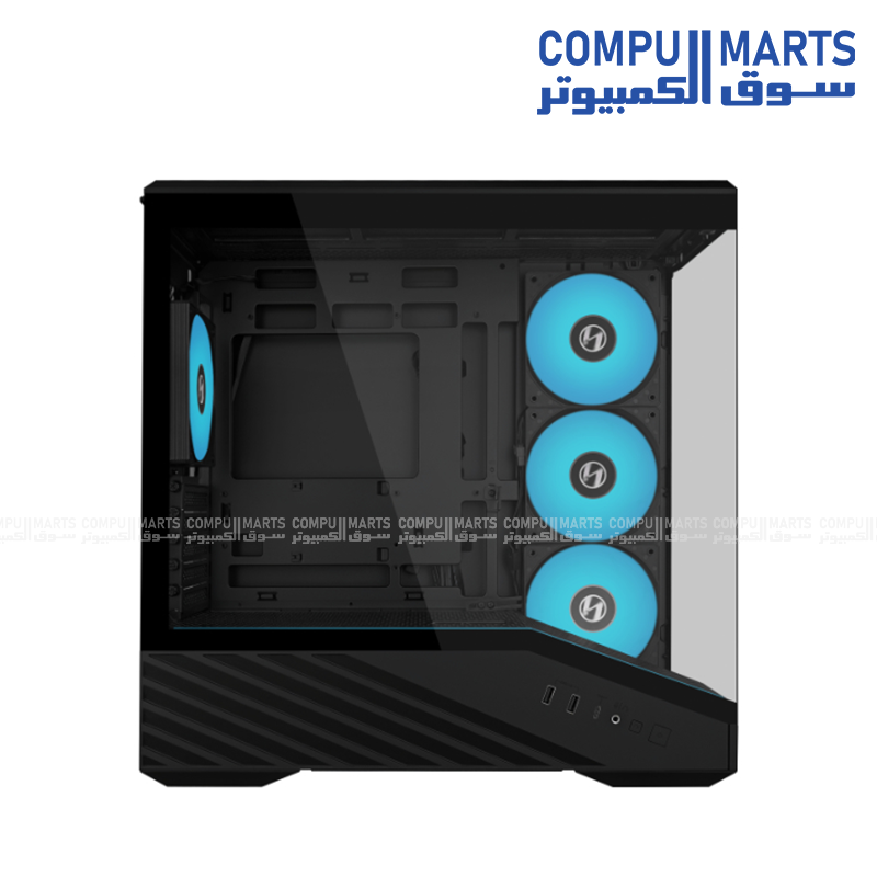 Lian Li Vector V100R MINI Black Mid Tower Gaming Case Bundle with RB750B 750W 80 PLUS Bronze ATX 3.1 Non-Modular Power Supply